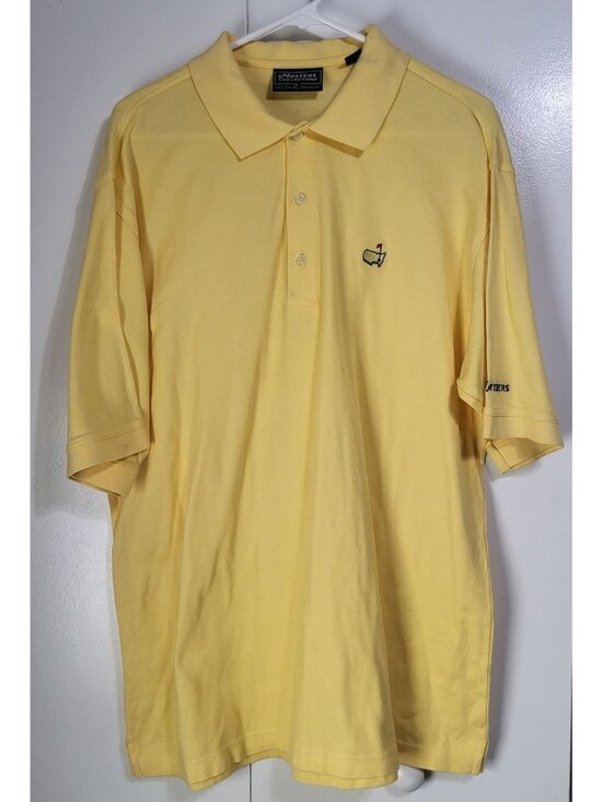 Masters Collection Other - Masters Collection Shirt Men's Large Pima Cotton Yellow Golf Polo Augusta